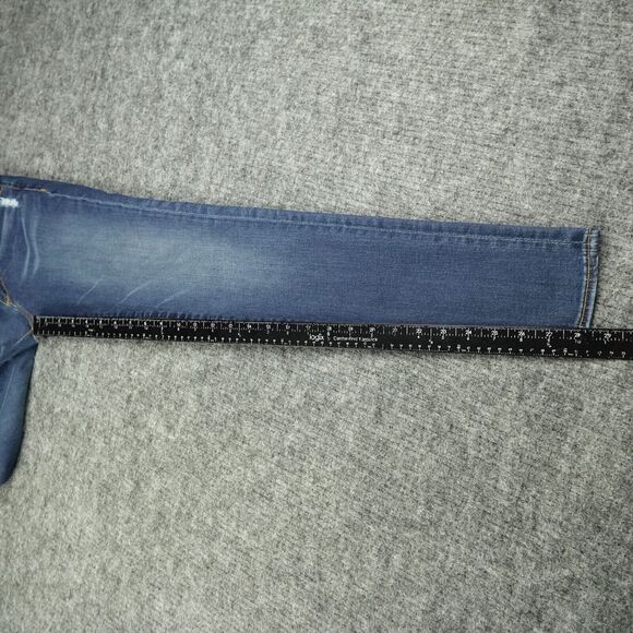 Driftwood Jeans Womens 24 Blue Denim Classic Fit Marilyn Skinny Rodeo Embroidery - Picture 8 of 12